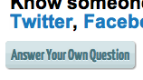 Not-truncated "Answer Your Own Question" button