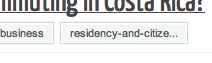 Screenshot of tags for question with "residency-and-citizenship" tag displaying as "residency-and-citize..."