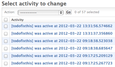 Activity summary showing "[(username)] was active at (timestamp)"